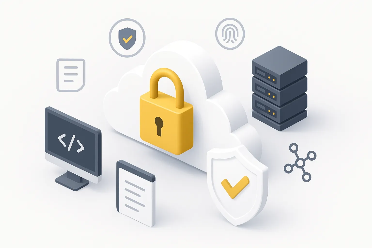 Cloud security and compliance illustration